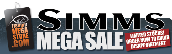 Simms Mega Sale - Limited Stocks! Order now to avoid disappointment at Glasgow Angling Centre
