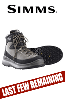SIMMS G4 Wading Boots - * Moulded toe and heel * Minimum exposed stitching * Fully neoprene lined with closed-cell foam for minimal water absorption - RRP £299.00 - Now From Only £120.00 - Buy Now >>