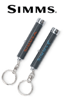 SIMMS LED Key Chain Torch - Convenient key chain with cool Simms Trout or Tarpon light. - RRP £15.99 - Now Only £13.00 - Buy Now >>