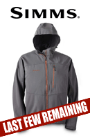 SIMMS Windstopper Softshell - Coal - * Soft yet rugged stretch nylon shell with soft and very warm microcheck backer * YKK® center-front zipper * Improved fit in arms/sleeves for ease of casting - RRP £219.00 - From Only £125.00 - Buy Now >>