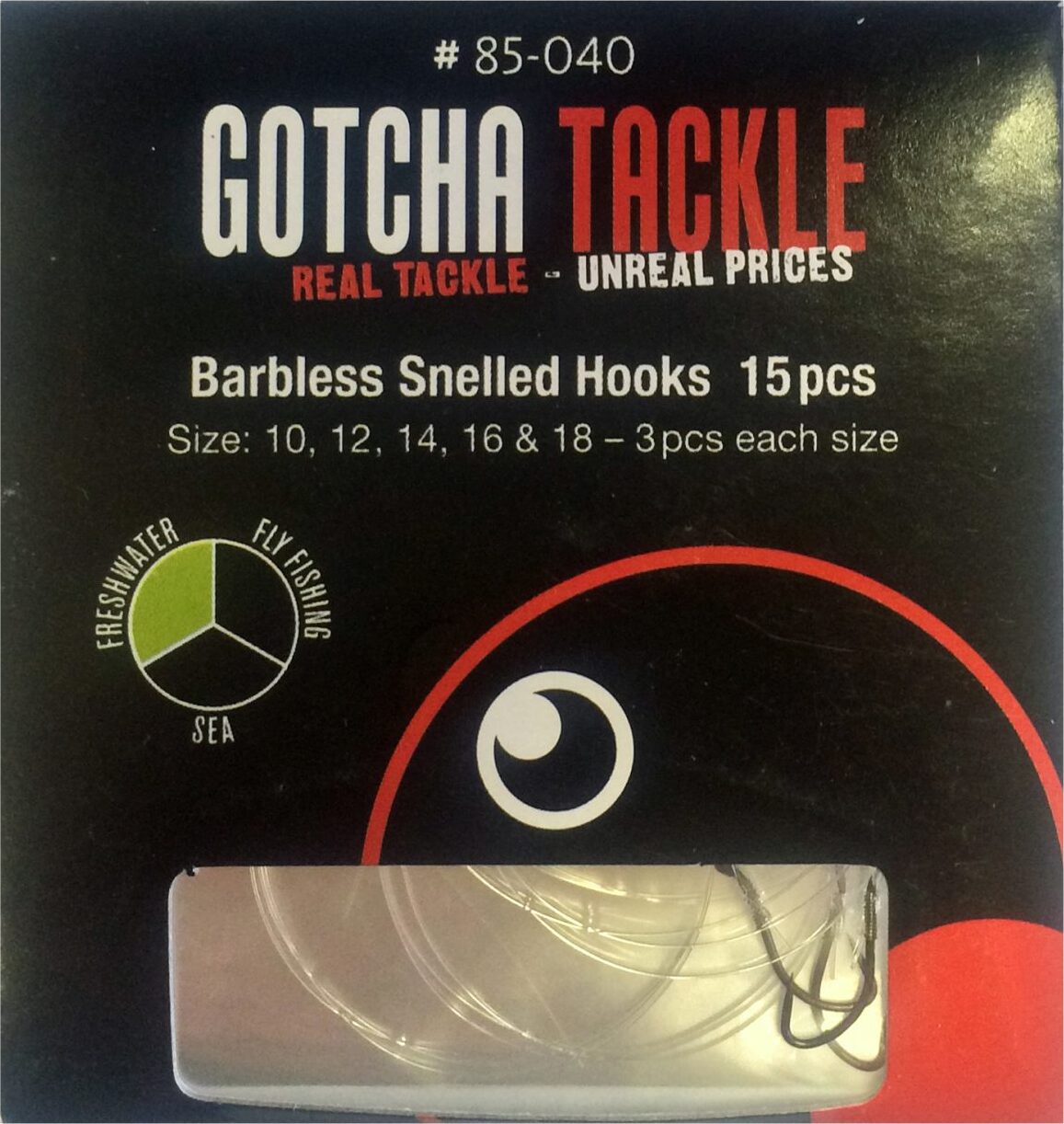 Snelled Hook 30cm | Size-10-12