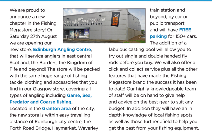 Edinburgh Angling Centre Opening - 27th August 2016