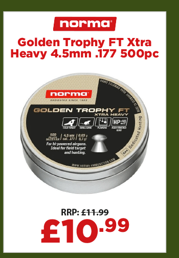 Norma Golden Trophy FT Xtra Heavy 4.5mm .177 9.7gr 500pc