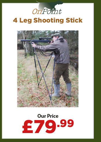 On Point 4 Leg Shooting Stick Black