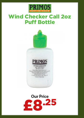 Primos Wind Checker Call 2oz Puff Bottle