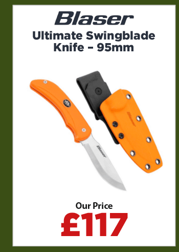 Blaser Ultimate Swingblade Knife – Blaze Orange 95mm