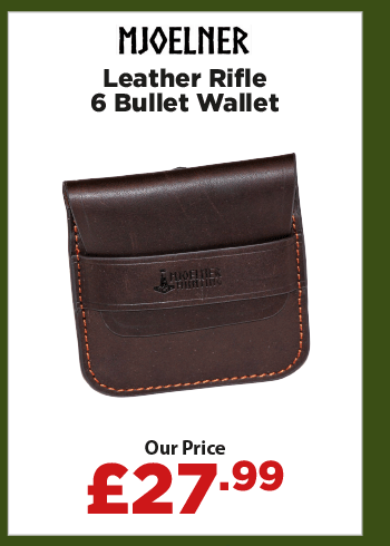 Mjoelner Leather Rifle 6 Bullet Wallet Dark Brown